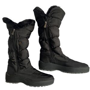 Pajar Varsovie Black Fur-Lined Winter Boots Size 10 - 41 Waterproof Pajar-tex
